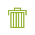 icon waste green