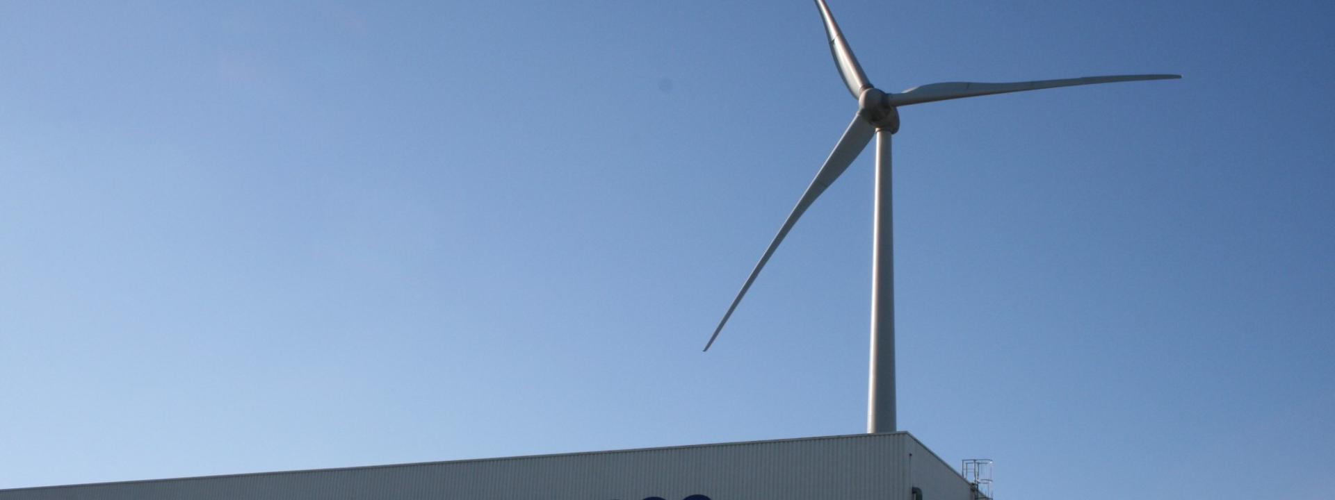 Wind turbine at AGC Seneffe