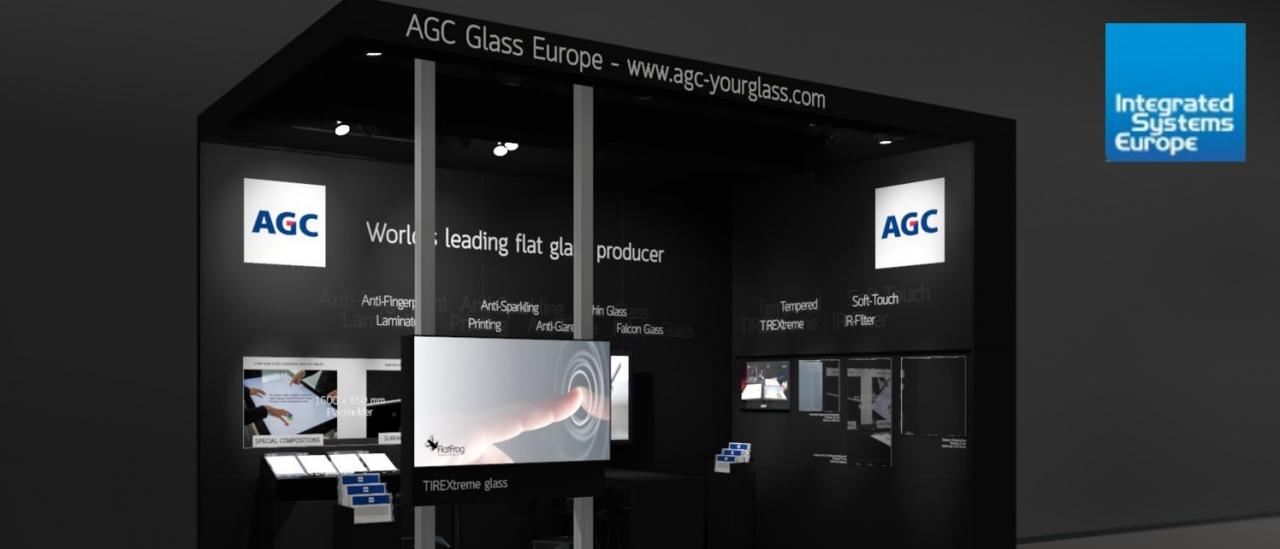 AGC's high tech glass for displays at ISE 2019 in Amsterdam