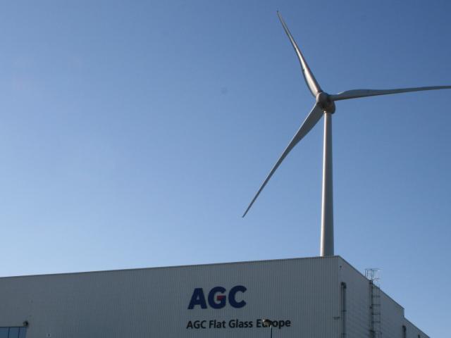 Wind turbine at AGC Seneffe