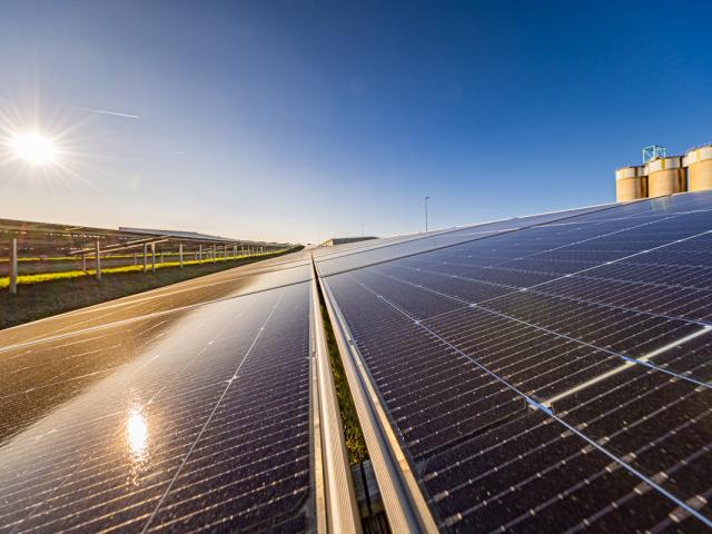 photovoltaic power plant at AGC's float plant in Seingbouse