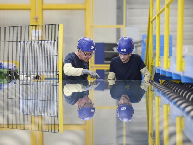 AGC float production line