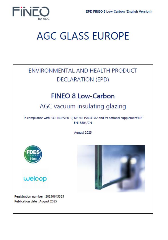 EPD AGC FINEO 8 LowCarbon