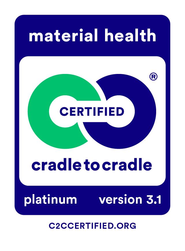 Our Float range is Cradle to Cradle Certified® Material Health Platinum based on version 3.1.