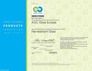 C2C Fire-resistant glass Certificate